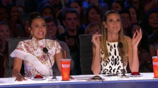 Couple Balances On Face! Elena and Sasha   Week 3   America's Got Talent 2017