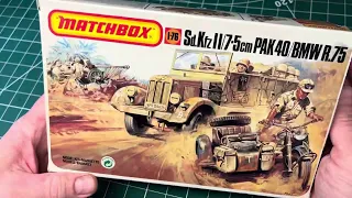 Matchbox model 1/76 Military Models, Sd.Kfz11/7.5cm PAK 40/ BMW R.75.