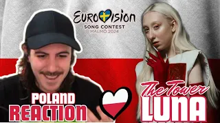 🇵🇱 Luna - The Tower Reaction (SUBTITLED) | Reacting to Poland Eurovision 2024