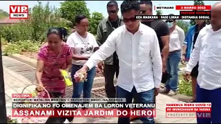 DIGNIFIKA NO FO OMENAJEM BA LORON VETERANU, ASSANAMI VIZITA JARDIM HEROI