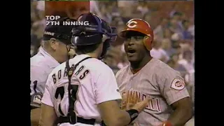 Cincinnati Reds vs Houston Astros (9-5-1995) "Reds/Astros Throw Down In The Astrodome"