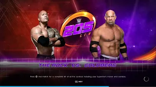 THE ROCK VS GOLDBERG  WWE 2K22  HD