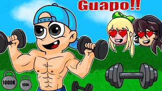 MIS AMIGAS ME ESPÍAN EN EL GIMNASIO 😍🥰 ¿LES GUSTO?  BEBE PECHOCHIN MINECRAFT