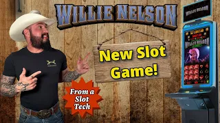 The Willie Nelson Slot Machine 🎰 First Reaction from a Slot Tech 🤠 Live Slot Play
