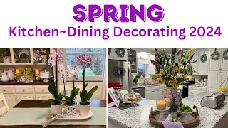 SPRING KITCHEN DECORATING 2024 #springdecorating #decoratewithme #kitchendecor #spring
