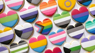 Pride Month: LGBTQ+ Flags ~ Satisfying Cookie Decorating | The Graceful Baker