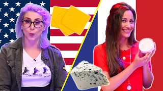 American and French People Swap Cheeses