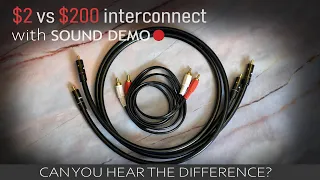 Cheap vs Expensive Interconnect Cable with SOUND DEMO