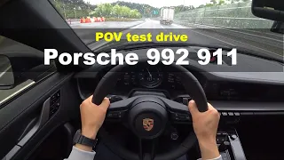 Porsche 992 911 carrera 4S POV Test Drive