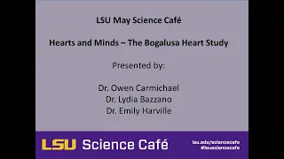 May 2021 Science Café Video
