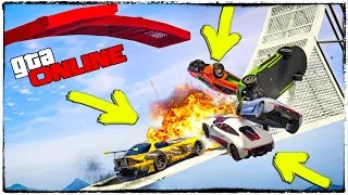 30 ЧЕЛОВЕК НЕ ПОДЕЛИЛИ ОДНУ РАМПУ. БОЛЬ, МАТ, СЛЕЗЫ И ПЕЧАЛЬ :D GTA 5 ONLINE (ГТА 5 ГОНКИ)