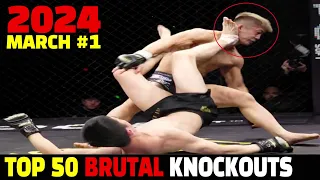 Top 50 Crazy Knockouts of MARCH 2024 #1 (MUAY THAI •MMA•KICKBOX•KUN KHMER)