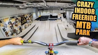 CRAZY INDOOR FREERIDE MOUNTAIN BIKE PARK IN SWEDEN!