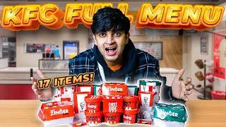 I Tried the Entire Menu of KFC😲