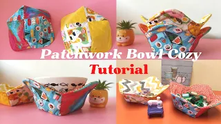 Patchwork Bowl Cozy Tutorial🌸पैचवर्क बाउल आरामदायक ट्यूटोरियल🌻Patchwork Bowl Aconchegante Tutorial