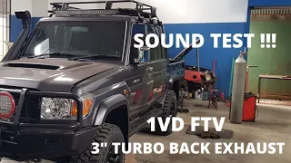 1VD FTV LAND CRUISER Exhaust System | Closer Look | Sound Check