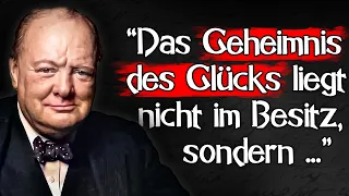 Sprüche und Zitate über Glück im Leben, die du kennen musst! Winston Churchill Zitate