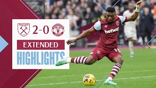 Extended Highlights | Big Christmas Win At Home | West Ham 2-0 Manchester United | Premier League