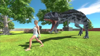 Escape from Majungasaurus - Animal Revolt Battle Simulator