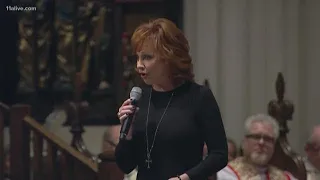 Reba McIntire sings at George H.W. Bush's funeral