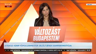 Szentkirályi Alexandra kampánynyitó beszéde - HÍR TV