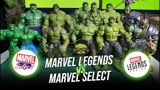 HULK'S MARVEL LEGENDS VS MARVEL SELECT!!!