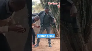 When pretence goes wrong (statue prank)