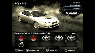 NFS Most Wanted - Miki's Toyota Celica GT-Four ST205