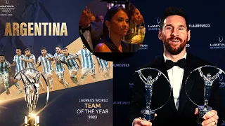 Lionel Messi and Argentina have won the Laureus Awards 2023 || Antonella Reaction😘