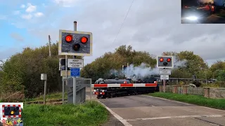 'End of Season Parade' Finale action at Burmarsh Road Level Crossing, Kent