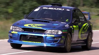 400HP Subaru Impreza STi GC8 - Hillclimb & slalom racing, on board & turbo sound