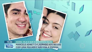 Marcelo Adnet é flagrado beijando outra mulher e esposa se pronuncia | Balanço Geral