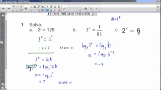 MHF4U 4 3 Solving Exponential Equations P1