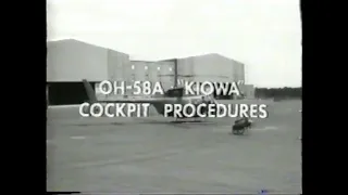 Helicopter OH 58 A 'kiowa' cockpit procedures