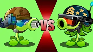 Mega Gatling Pea vs China Gatling Pea - Who Will Win? - Pvz 2 China Vs International Version