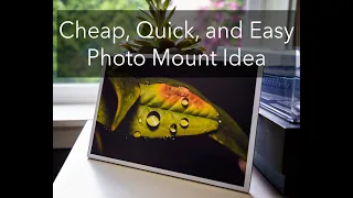 Quick, Cheap, and Easy Photo Mount Idea