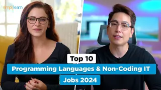 Top 10 Best Programming Languages And 10 IT Jobs Without CODING For 2024 | Simplilearn