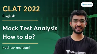 Mock Test Analysis  how to do? | Keshav Malpani | Unacademy CLAT