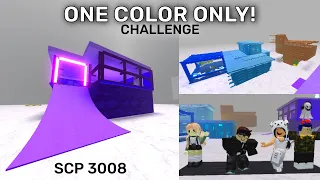 One Color Challenge! | Roblox SCP 3008