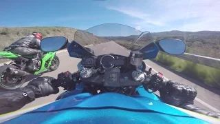 Suzuki GsxR Vs Kawasaki Ninja Zx10R