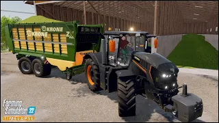 Building The Covered Bunker Silos. Chopping & Transporting Corn | #Zielonka Ep.41 | #FS22