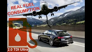 Audi A6 C7 Avant 2.0 TDI Ultra 190HP - Real life Fuel cons +  0-220 kmh acceleration #Ultra #A6