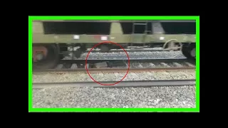 In uttar pradesh, train passes over man. he walks away unhurt. watch