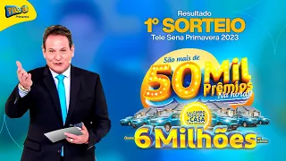 Confira o 1º Sorteio da Tele Sena de Primavera 2023 (10/09/2023)