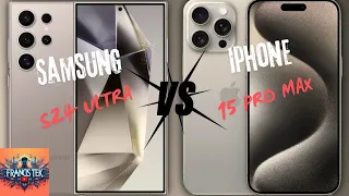 Samsung Galaxy S24 Ultra vs iPhone 15 Pro Max: EPIC Smartphone Battle!