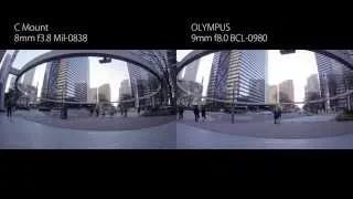 Shinjuku Tokyo / Cheap Wide Angle Lens Comparison : C Mount 8mm f3.8 vs OLYMPUS 9mm f8.0 + GH3