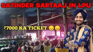 SATINDER SARTAAJ LIVE CONCERT IN LPU #lpu #lpuvlogs #vlog