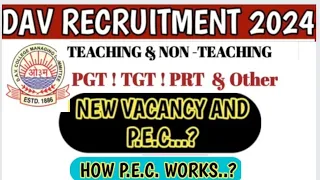 15+ DAV SCHOOL TEACHERS VACANCY 2024 I ALL SUBJECTS NTT PRT TGT PGT OTHERS  @SarojMishraTutorial