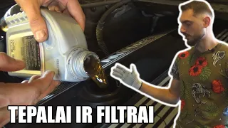 Keičiam tepalus ir filtrus | BMW E46