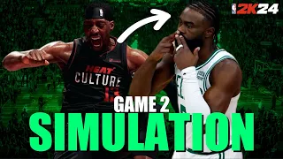 Heat vs Celtics Game 2 NBA Playoffs Simulation | NBA 2K24 | PS5